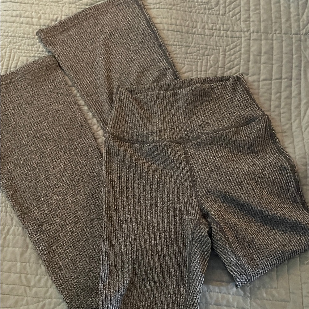 ECHT Ribbed Gray Leggings